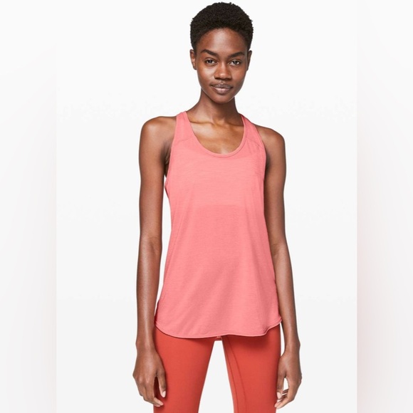 Lululemon Essential Tank Heathered Light Coral - Picture 2 of 7